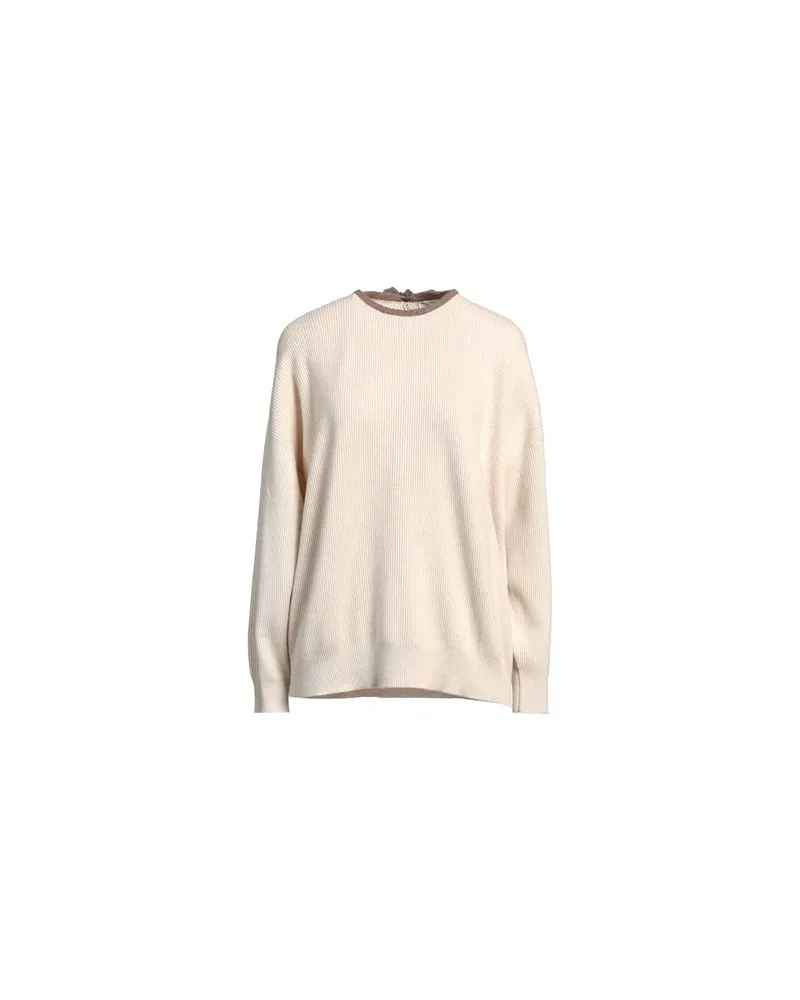 Brunello Cucinelli STRICKWAREN - Pulloverauf YOOX.COM Beige