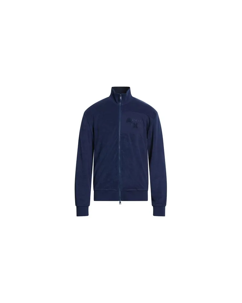 Armani Exchange TOPS - Sweatshirtsauf YOOX.COM Marineblau