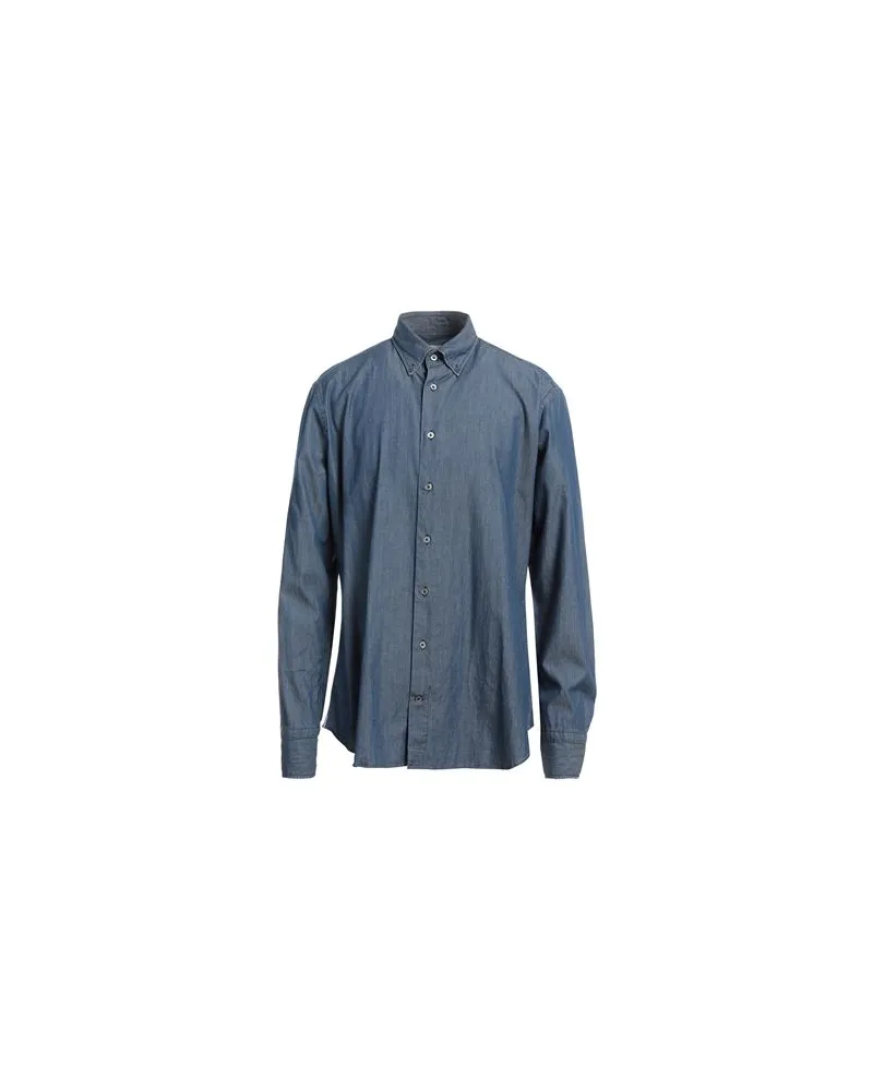 Drumohr  TOPS - Jeanshemdenauf YOOX.COM Blau