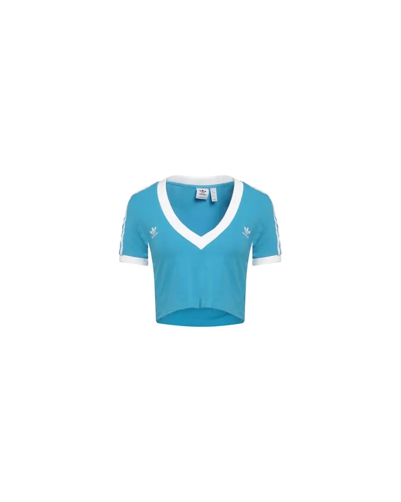 adidas TOPS - T-shirtsauf YOOX.COM Azurblau