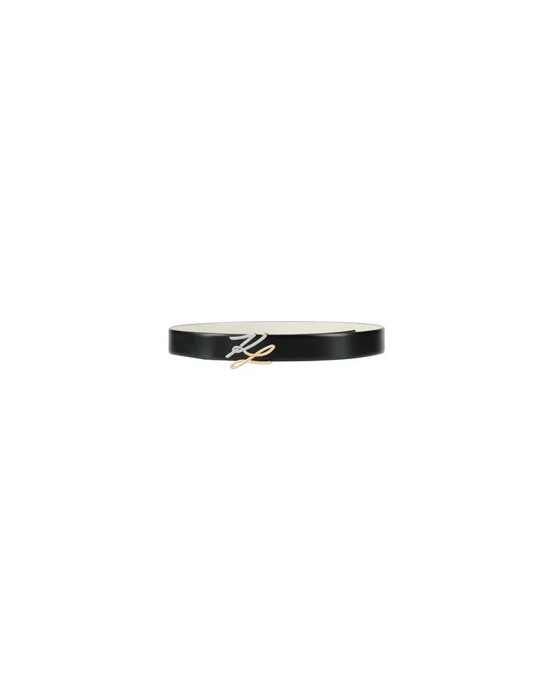 Karl Lagerfeld K/AUTOGRAPH REVERSIBLE BELT  - Kleinlederwaren - Gürtelauf YOOX.COM Schwarz