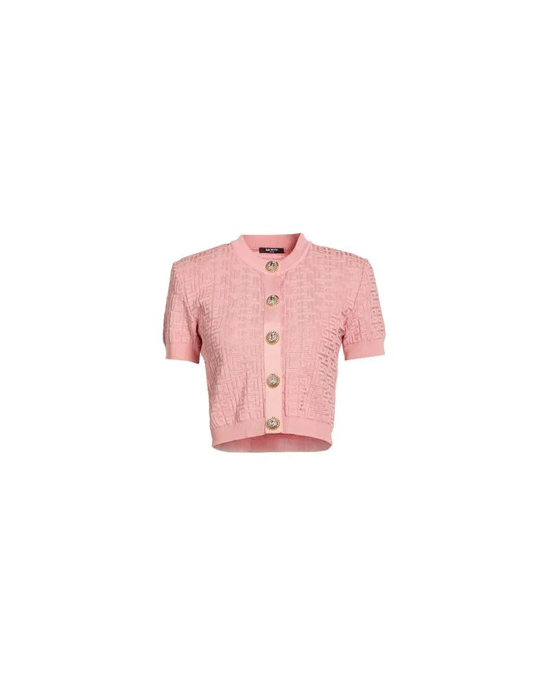 Balmain STRICKWAREN - Strickjackenauf YOOX.COM Rosa