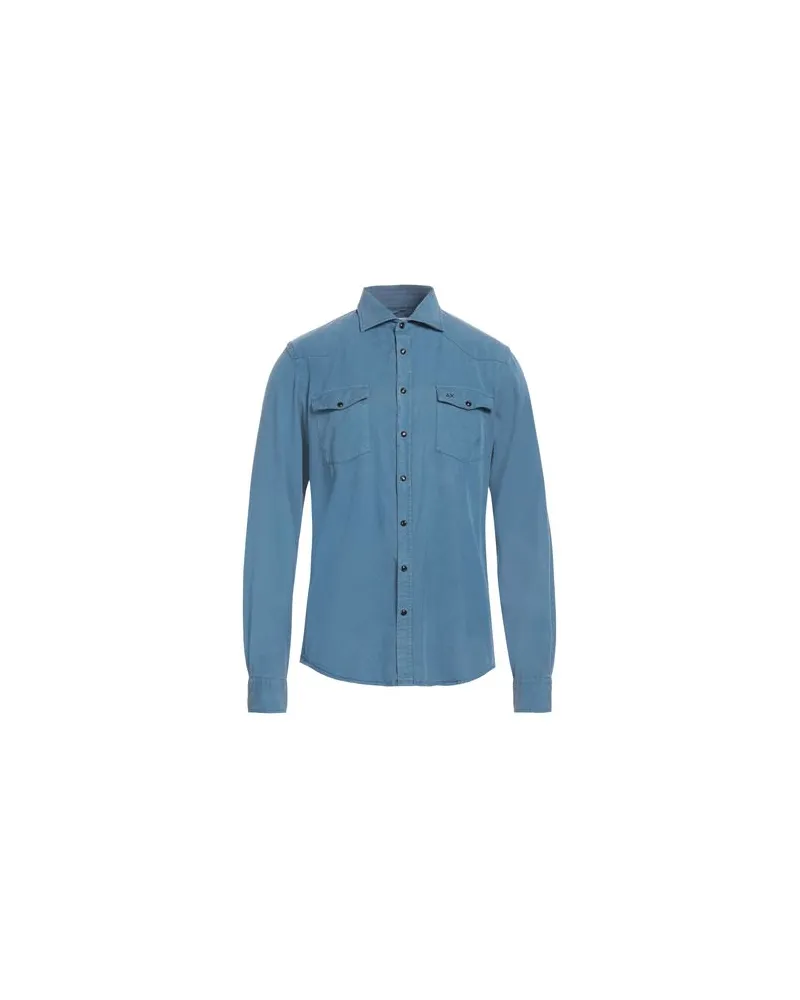 Sun68 TOPS - Hemdenauf YOOX.COM Blau