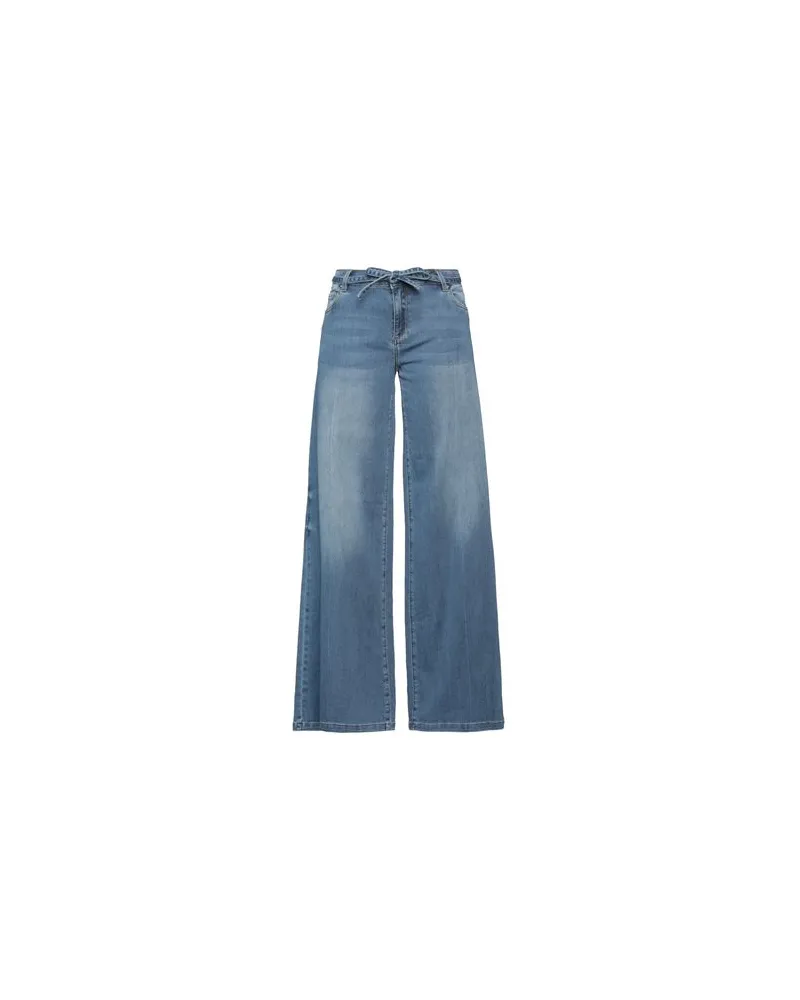 SER.O.YA HOSEN & RÖCKE - Jeanshosenauf YOOX.COM Blau