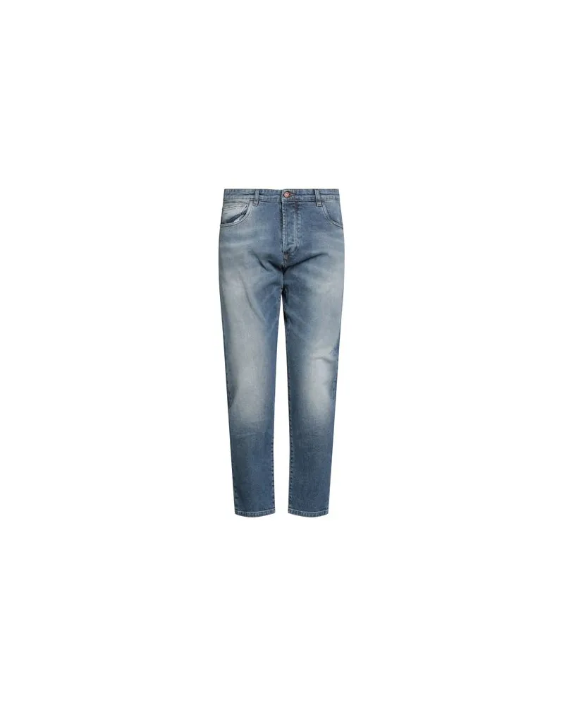 OFFICINA 36 HOSEN & RÖCKE - Jeanshosenauf YOOX.COM Blau