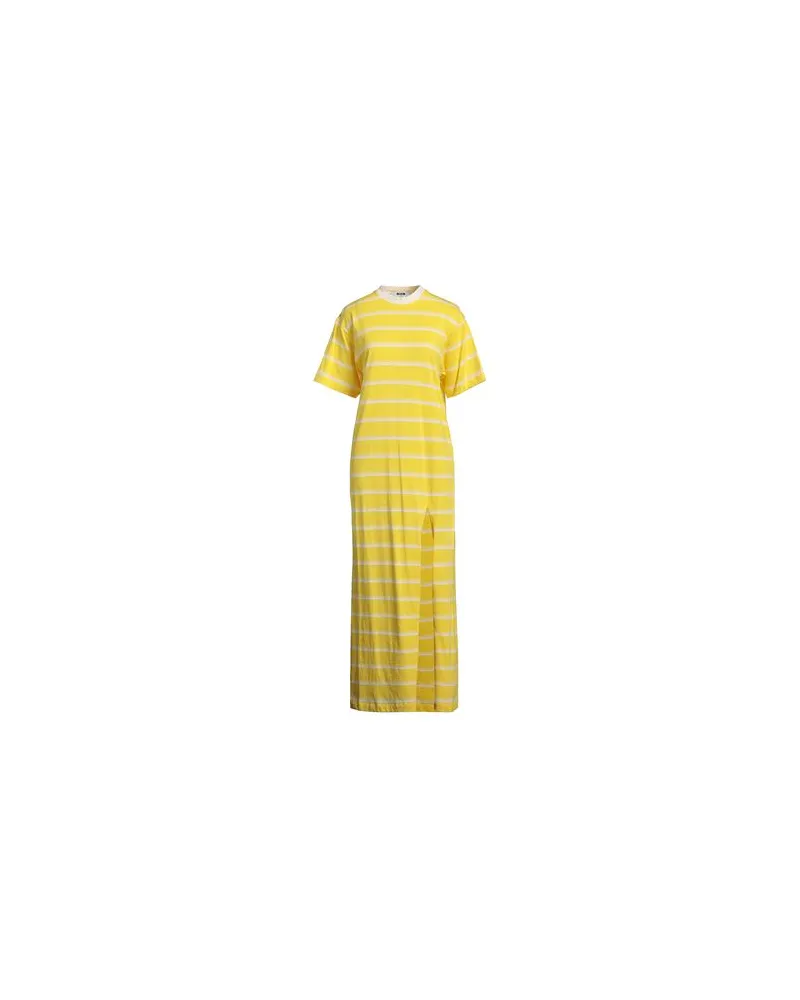 MSGM KLEIDER - Maxi-Kleiderauf YOOX.COM Gelb