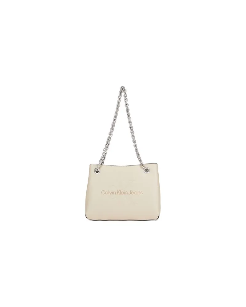 Calvin Klein SHOULDER BAG - TASCHEN - Schultertaschenauf YOOX.COM Beige