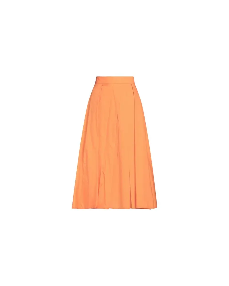 OLLA PARÉG HOSEN & RÖCKE - Midi-Röckeauf YOOX.COM Orange