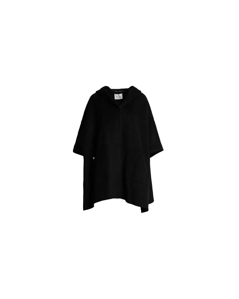 Manila Grace JACKEN & MÄNTEL - Capesauf YOOX.COM Schwarz