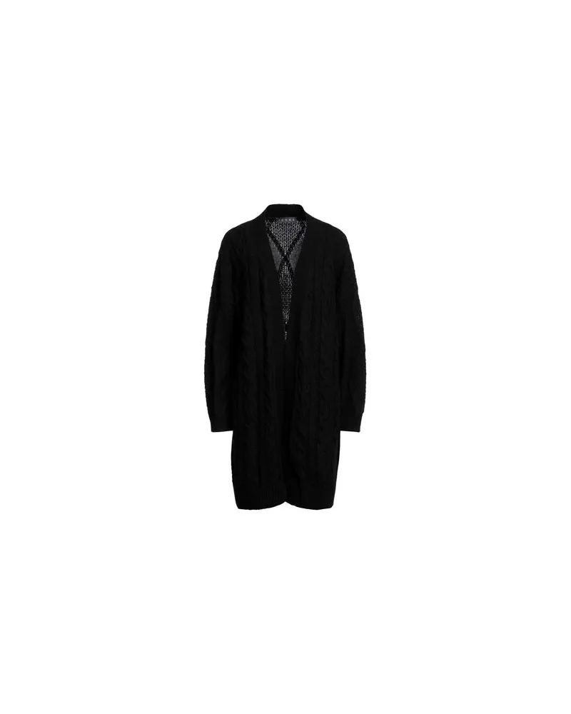 Icona By Kaos STRICKWAREN - Strickjackenauf YOOX.COM Schwarz