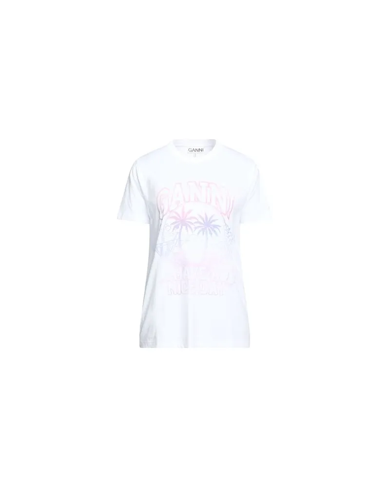 Ganni TOPS - T-shirtsauf YOOX.COM Weiß