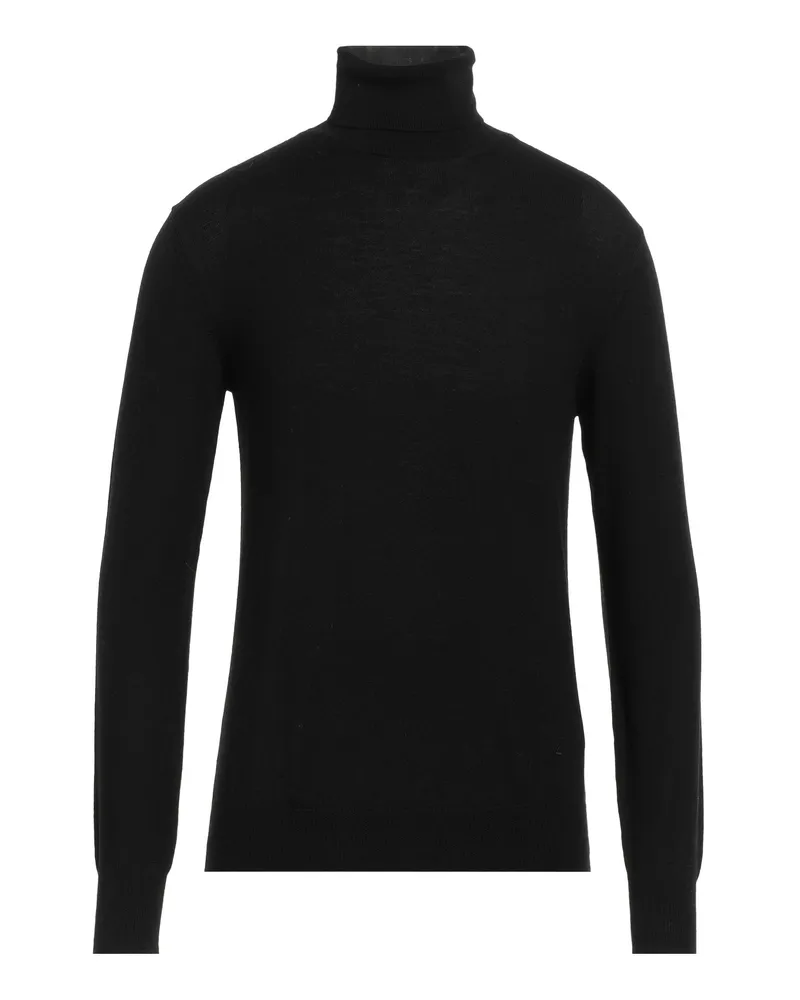 Isaia Rollkragenpullover Schwarz