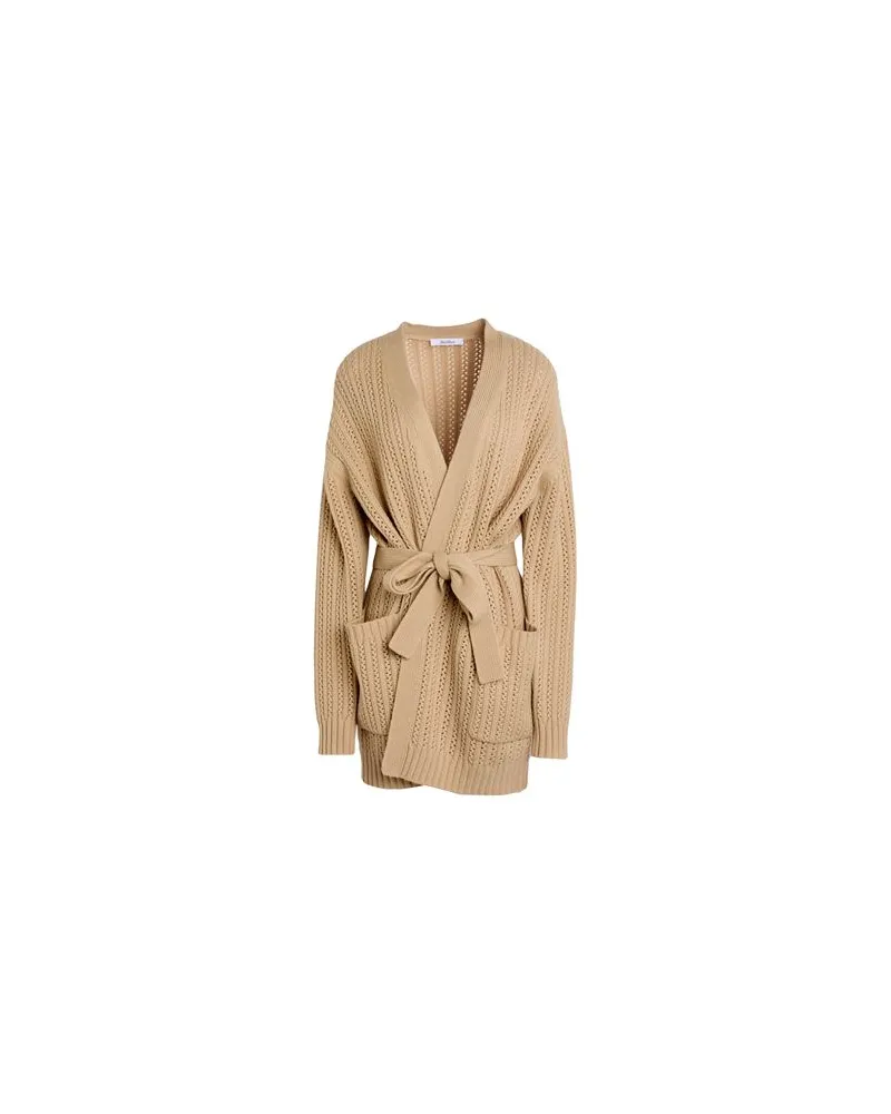 Max Mara STRICKWAREN - Strickjackenauf YOOX.COM Beige
