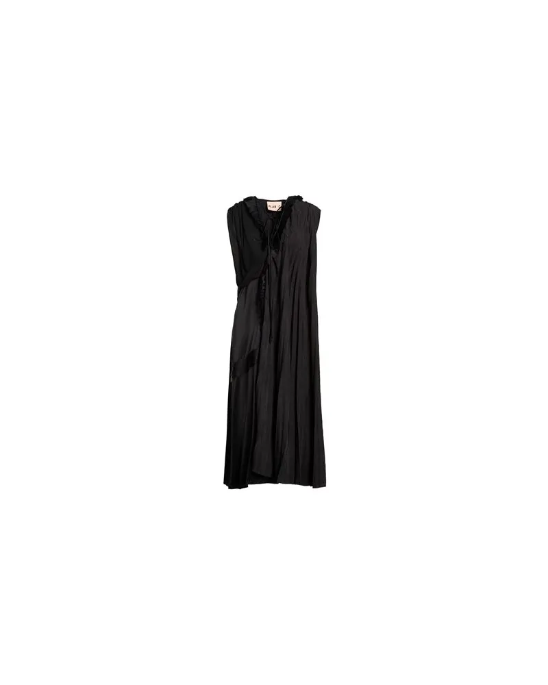 PLAN C KLEIDER - Maxi-Kleiderauf YOOX.COM Schwarz