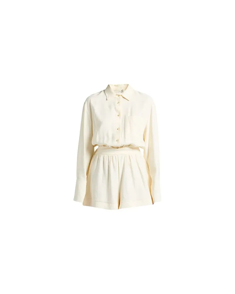 HAVEONE OVERALLS - Playsuitsauf YOOX.COM Cremeweiß