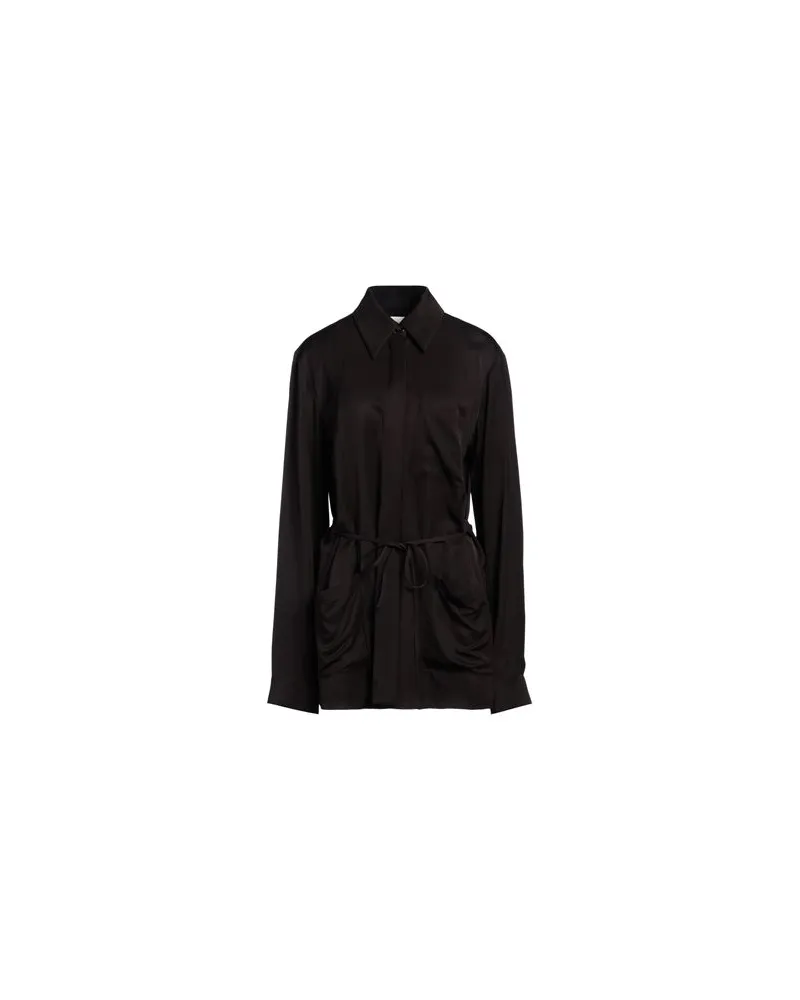Jil Sander TOPS - Hemdenauf YOOX.COM Dunkelbraun