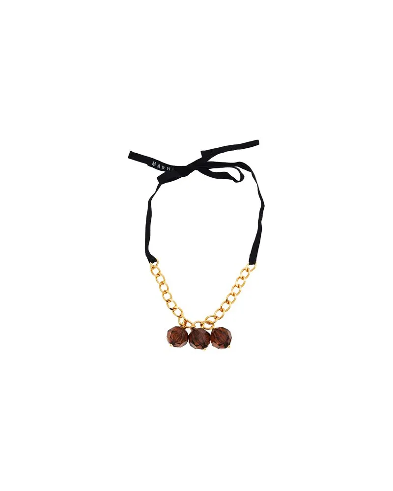 Marni SCHMUCK und UHREN - Halskettenauf YOOX.COM Braun