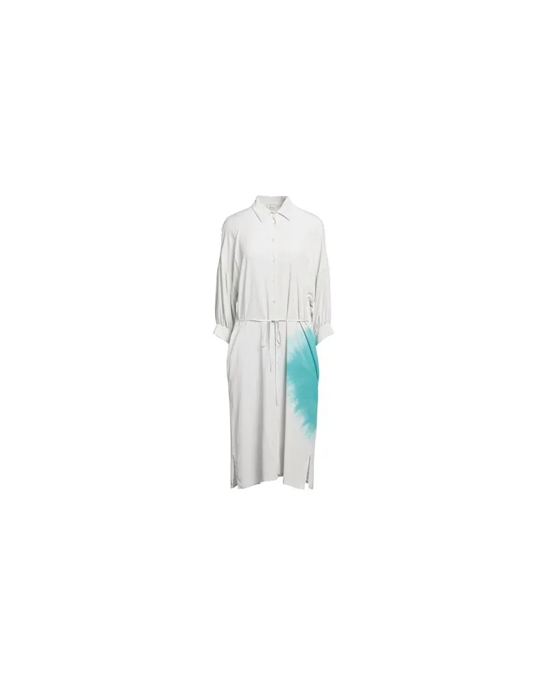 Her Shirt Her Dress KLEIDER - Midi-Kleiderauf YOOX.COM Hellgrau