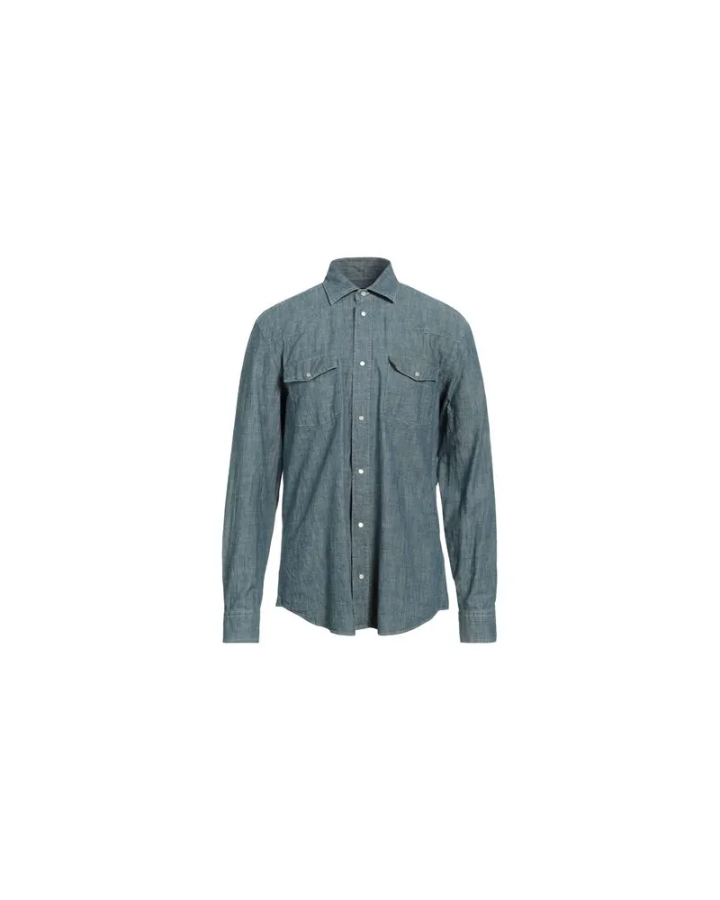 Dondup TOPS - Jeanshemdenauf YOOX.COM Blaugrau