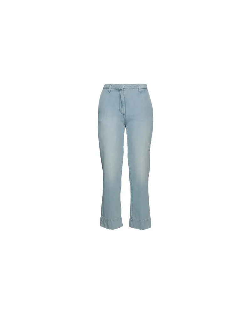 ALYSI HOSEN & RÖCKE - Jeanshosenauf YOOX.COM Blau