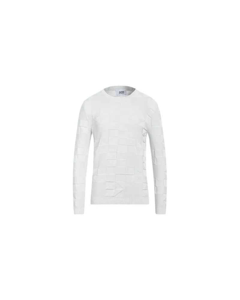 Alpha Studio STRICKWAREN - Pulloverauf YOOX.COM Hellgrau