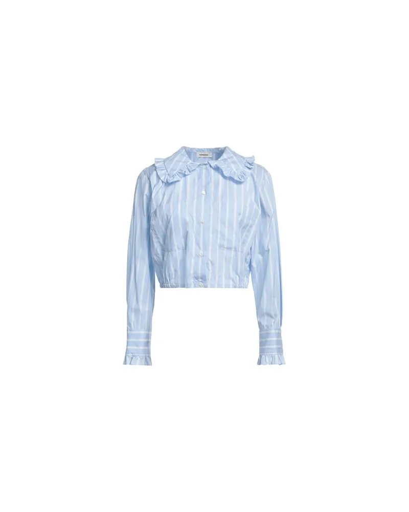Sandro TOPS - Hemdenauf YOOX.COM Azurblau