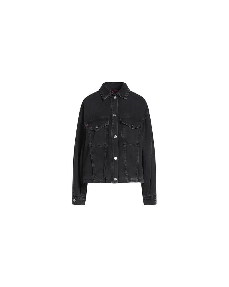 MAX&Co. JACKEN & MÄNTEL - Jeansjacken/Mäntelauf YOOX.COM Schwarz