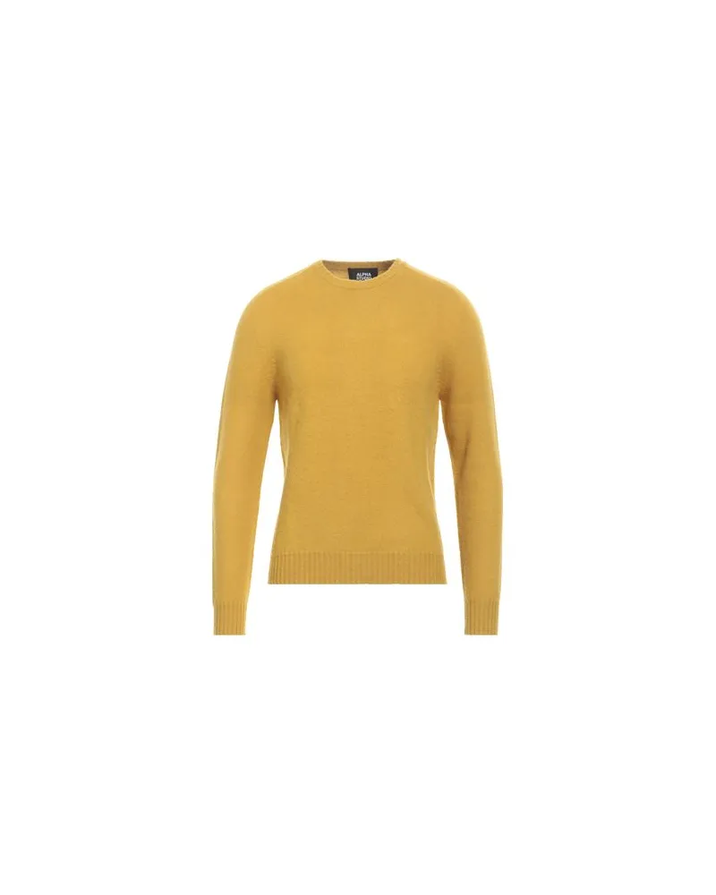 Alpha Studio STRICKWAREN - Pulloverauf YOOX.COM Senf