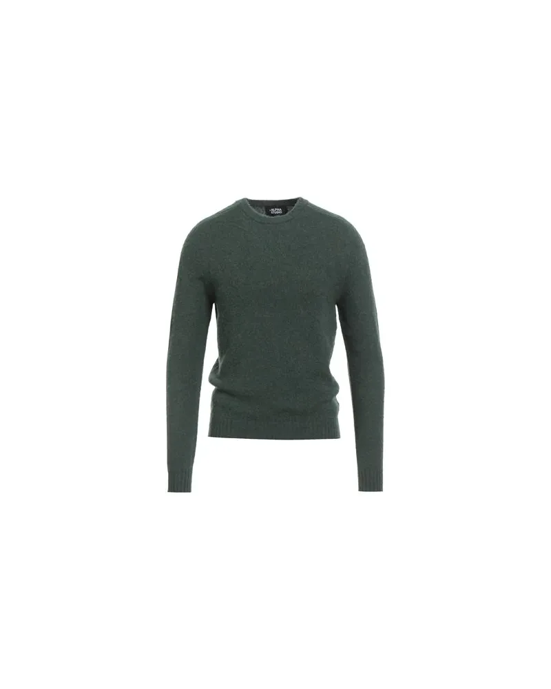 Alpha Studio STRICKWAREN - Pulloverauf YOOX.COM Dunkelgrün