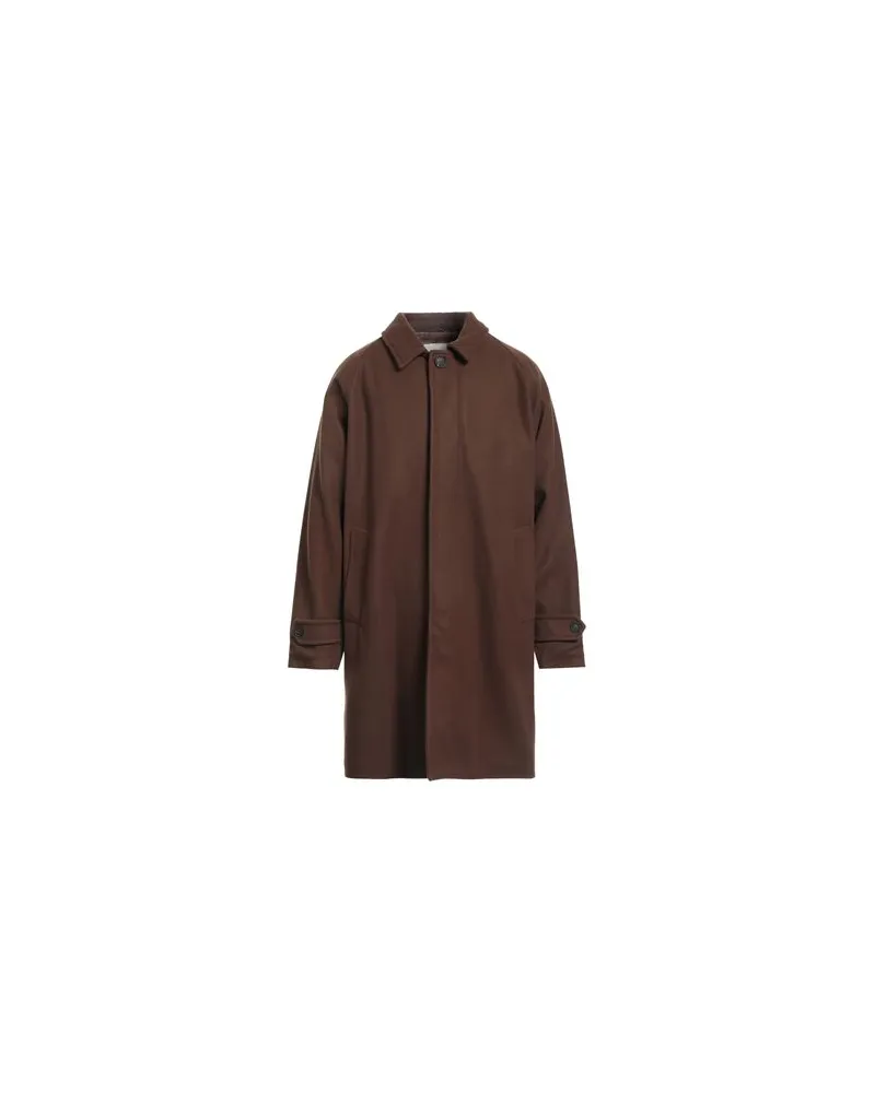 AT.P.CO JACKEN & MÄNTEL - Mäntelauf YOOX.COM Schokobraun