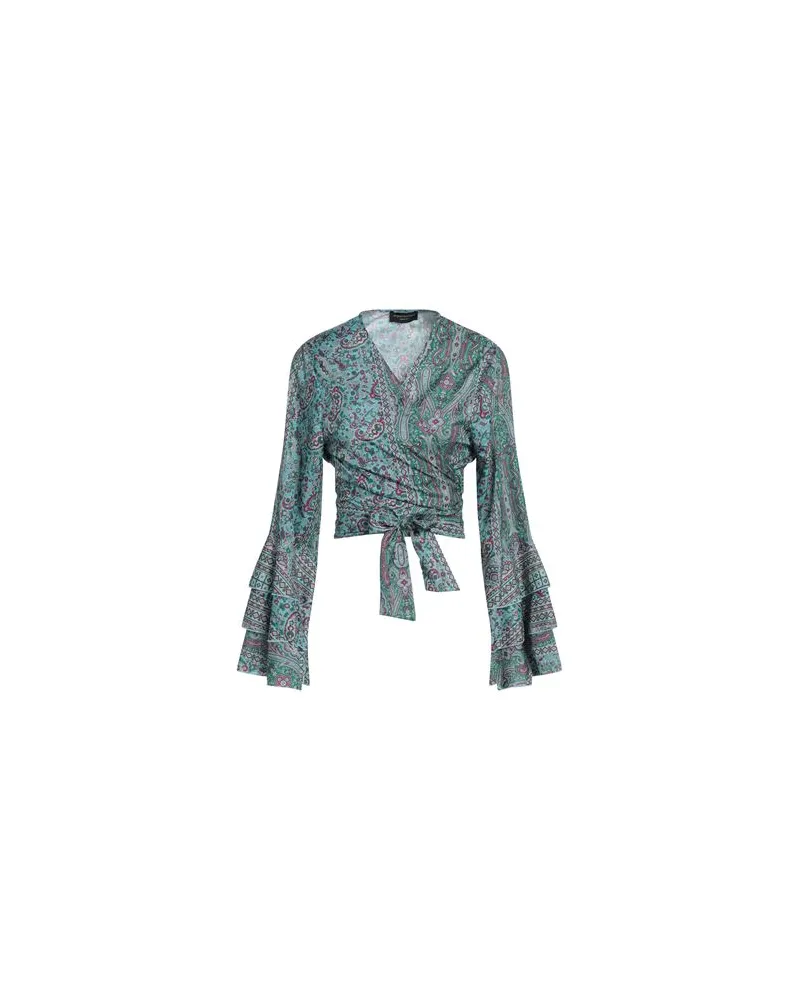 Angela Mele STRICKWAREN - Wickelpulloverauf YOOX.COM Himmelblau