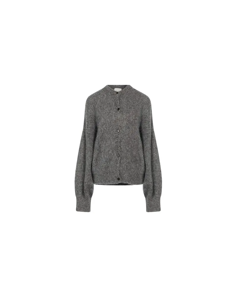 ALYSI CRÈME - STRICKWAREN - Strickjackenauf YOOX.COM Braungrau