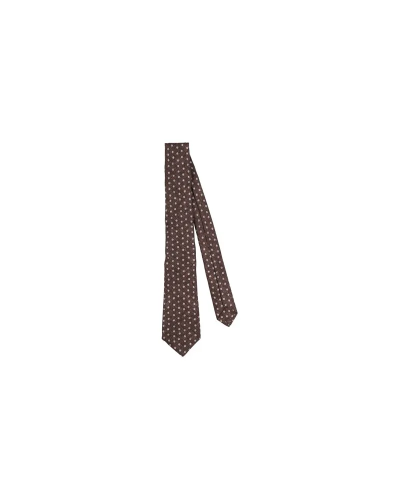 Kiton ACCESSOIRES - Krawatten & Fliegenauf YOOX.COM Schokobraun