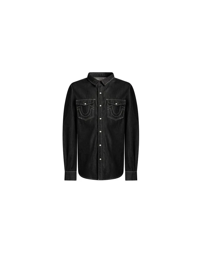 True Religion TOPS - Jeanshemdenauf YOOX.COM Braungrau