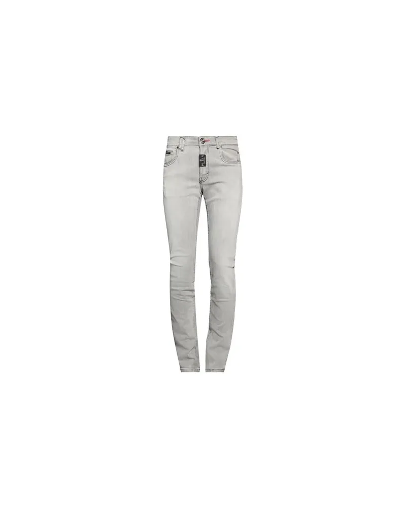 Philipp Plein HOSEN & RÖCKE - Jeanshosenauf YOOX.COM Grau