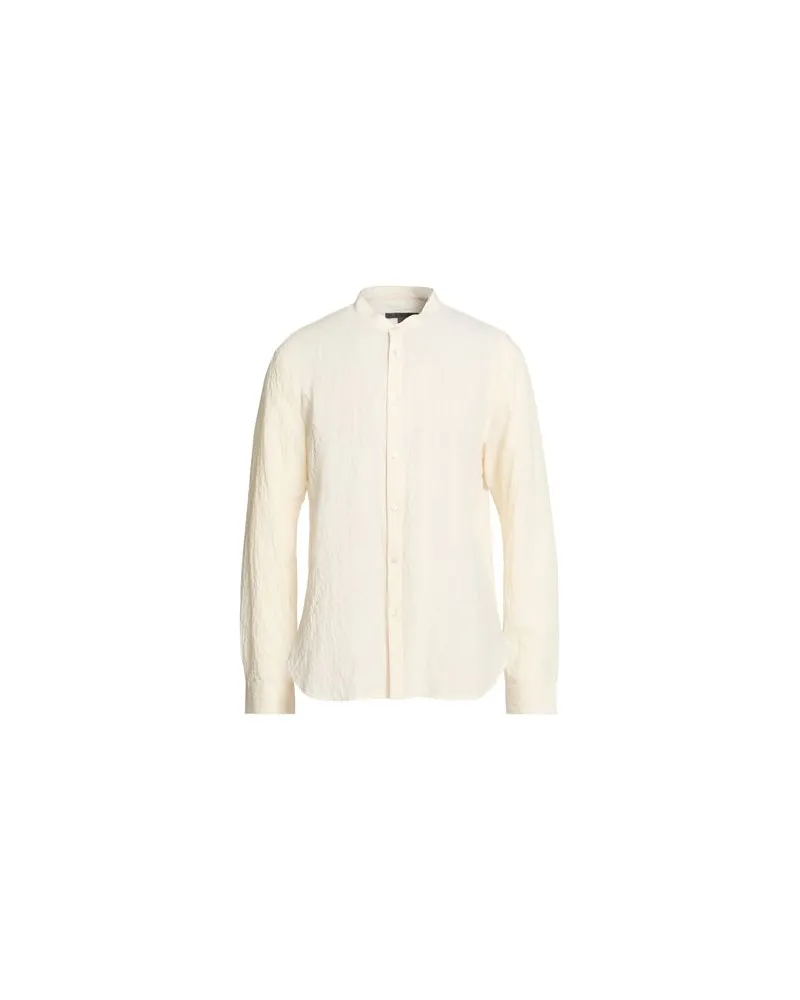 John Varvatos TOPS - Hemdenauf YOOX.COM Cremeweiß