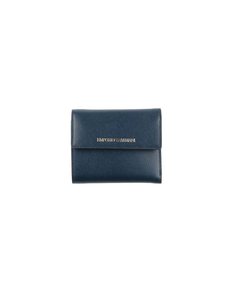 Emporio Armani Kleinlederwaren - Brieftaschenauf YOOX.COM Marineblau
