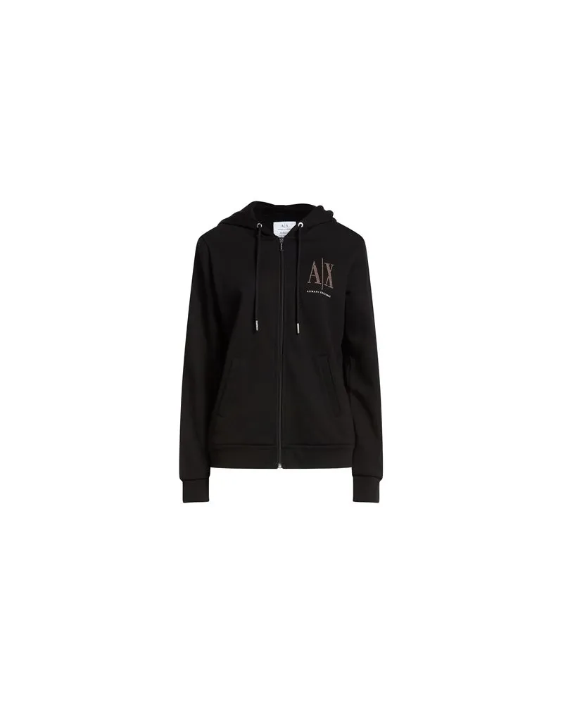 Armani Exchange TOPS - Sweatshirtsauf YOOX.COM Schwarz