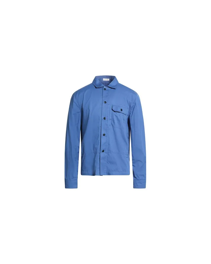 Glanshirt TOPS - Hemdenauf YOOX.COM Blau