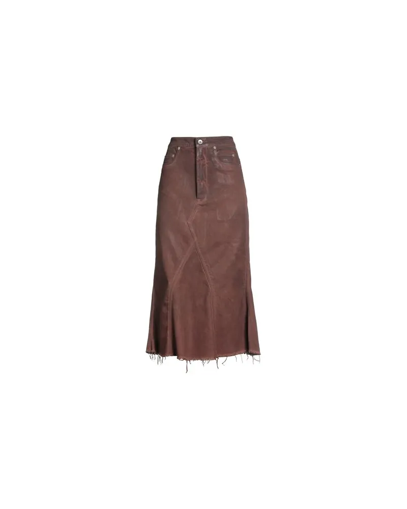 DRKSHDW by Rick Owens HOSEN & RÖCKE - Jeansröckeauf YOOX.COM Ziegelrot