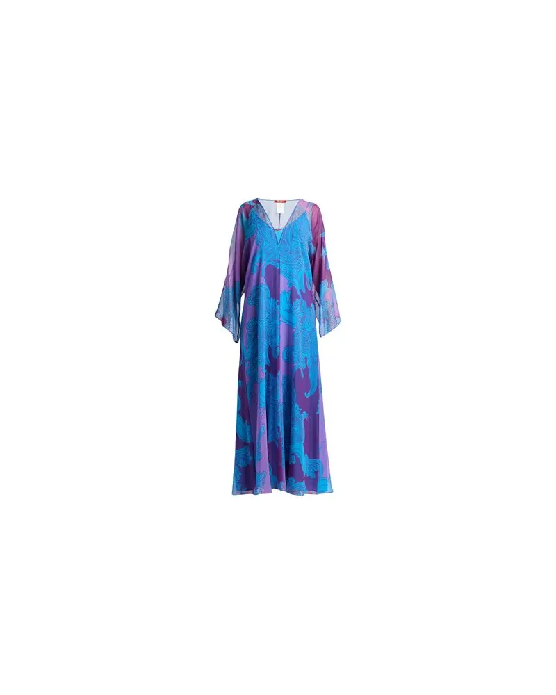 Max Mara KLEIDER - Maxi-Kleiderauf YOOX.COM Azurblau