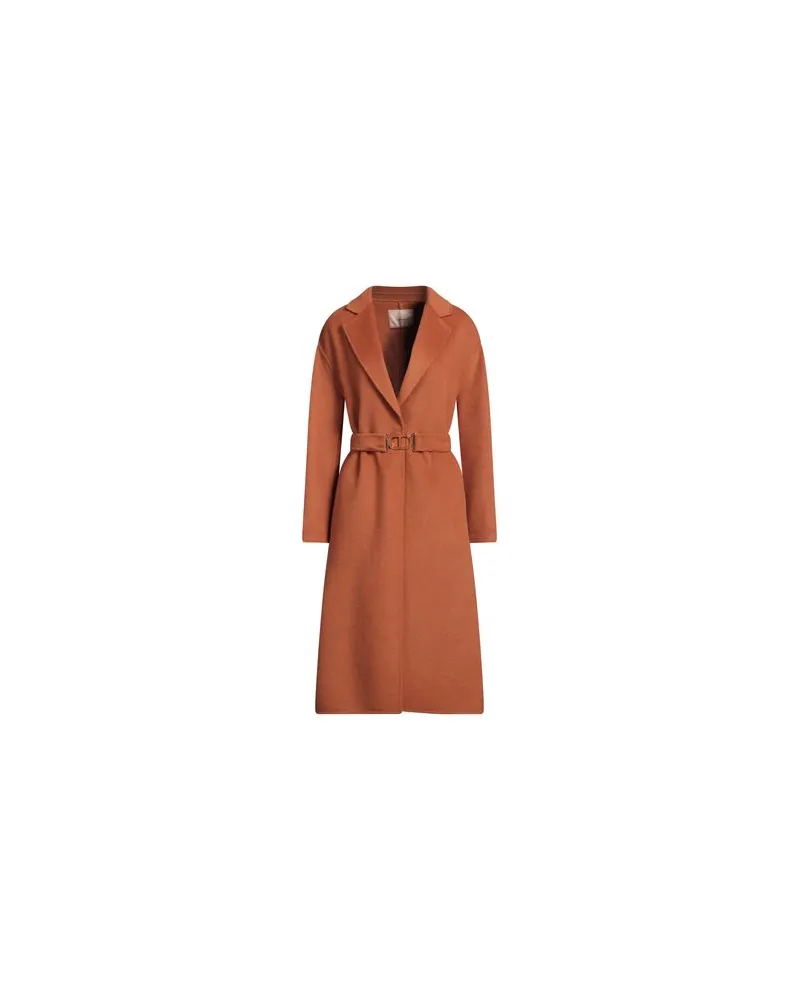 Twin-Set JACKEN & MÄNTEL - Mäntelauf YOOX.COM Rostrot