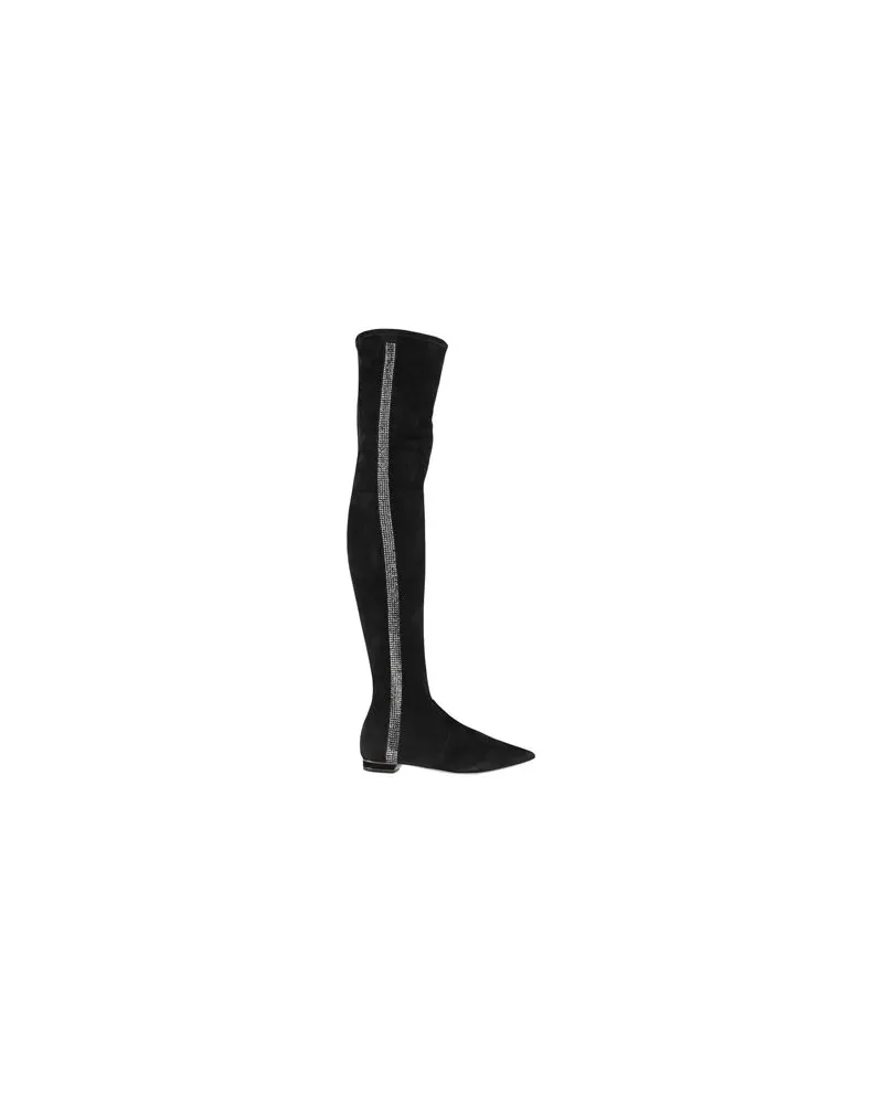 René Caovilla SCHUHE - Stiefelauf YOOX.COM Schwarz