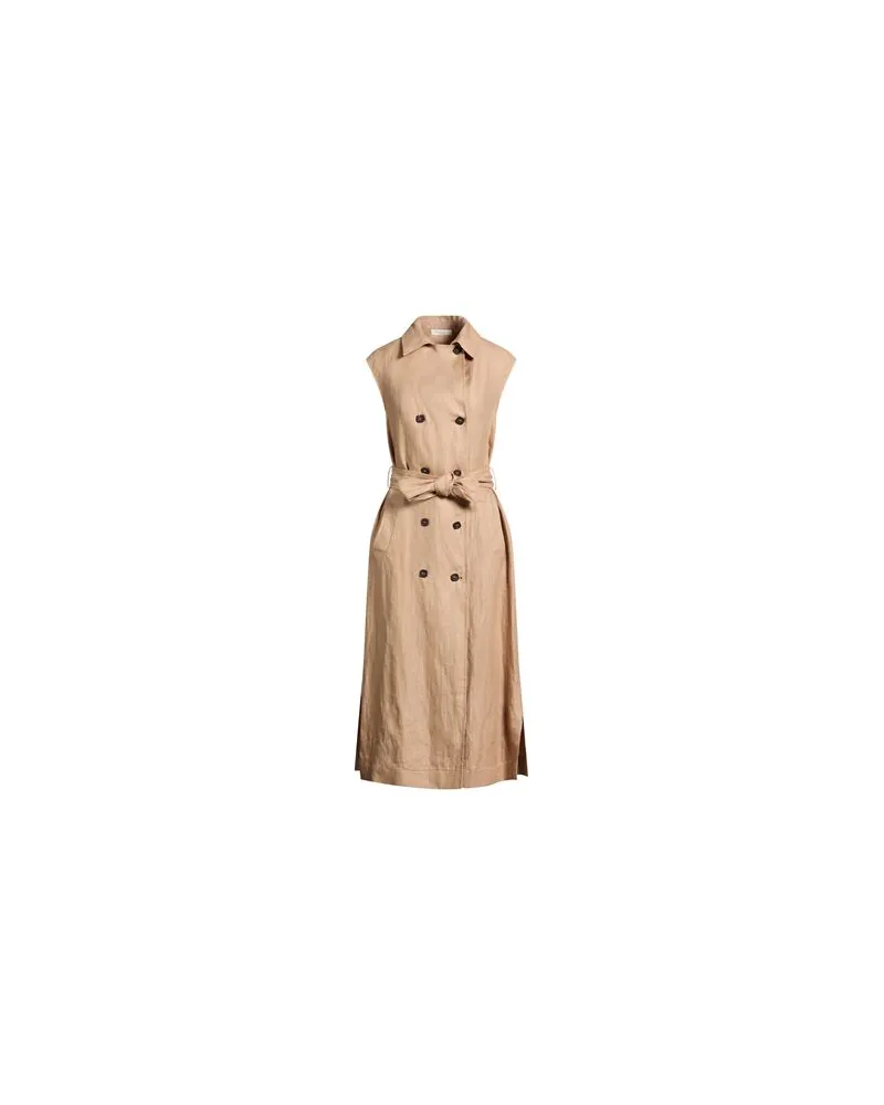 Glanshirt BY SLOWEAR - KLEIDER - Midi-Kleiderauf YOOX.COM Kamel