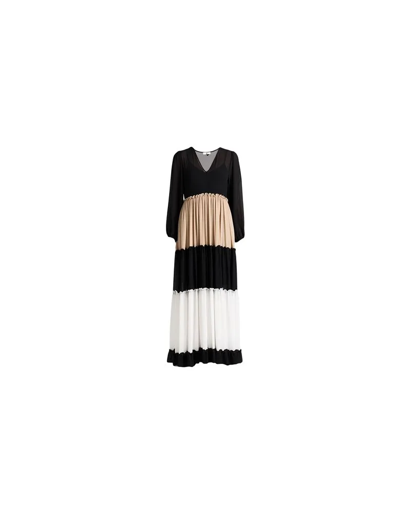 Twin-Set U&B - KLEIDER - Maxi-Kleiderauf YOOX.COM Schwarz