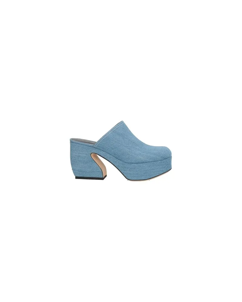 Sergio Rossi SCHUHE - Mules & Clogsauf YOOX.COM Blau