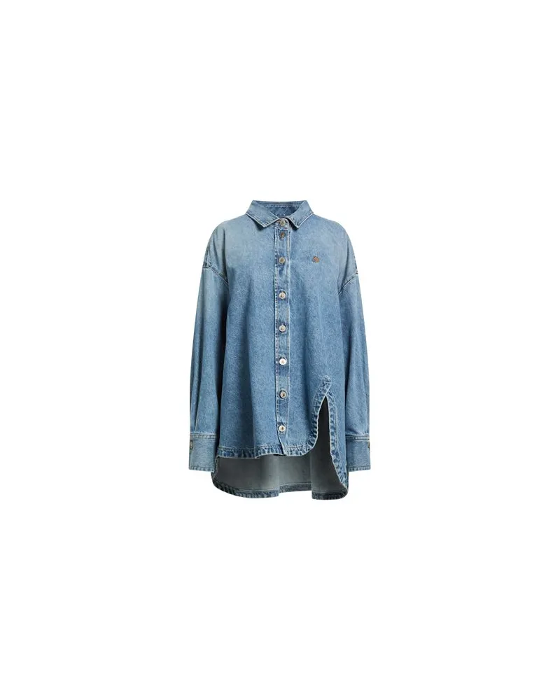 ATTICO TOPS - Jeanshemdenauf YOOX.COM Blau