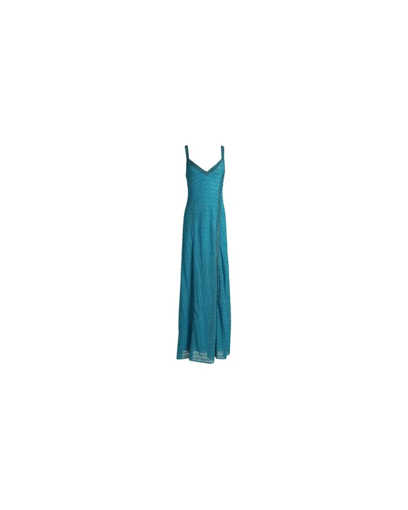 Missoni KLEIDER - Maxi-Kleiderauf YOOX.COM Azurblau
