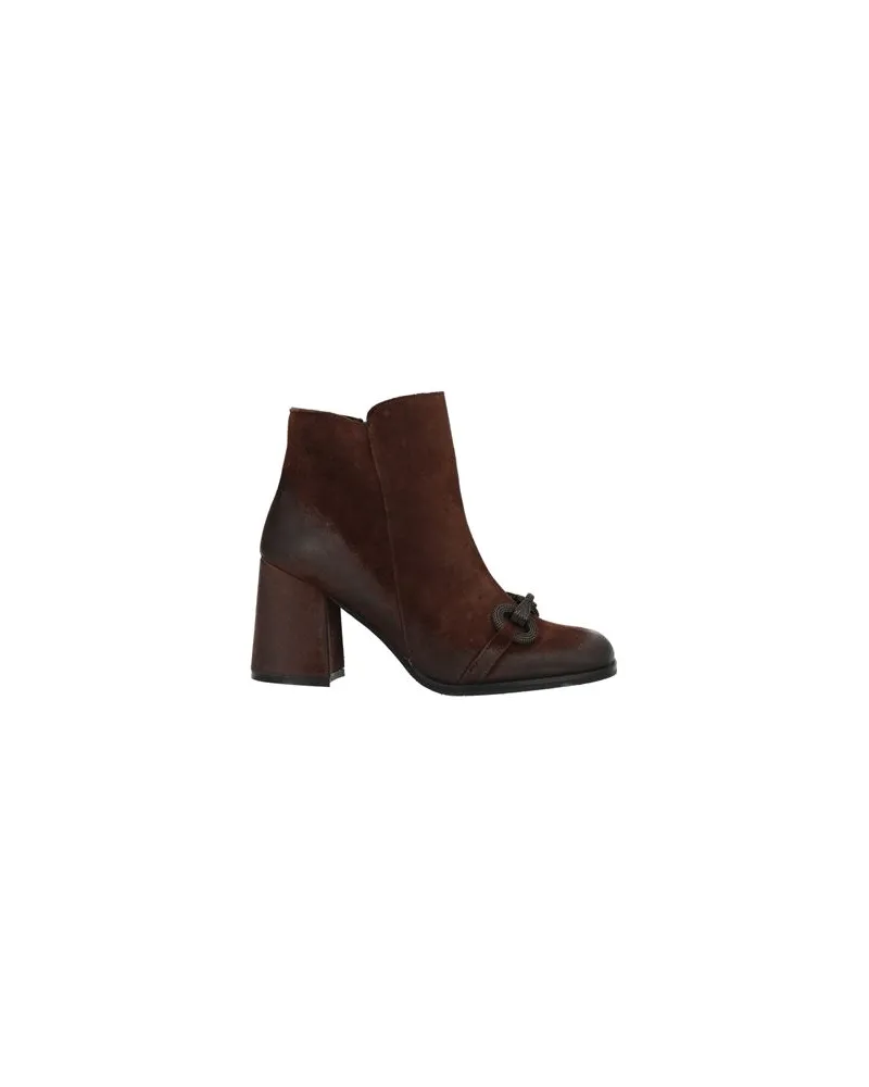 Divine Follie SCHUHE - Stiefelettenauf YOOX.COM Schokobraun