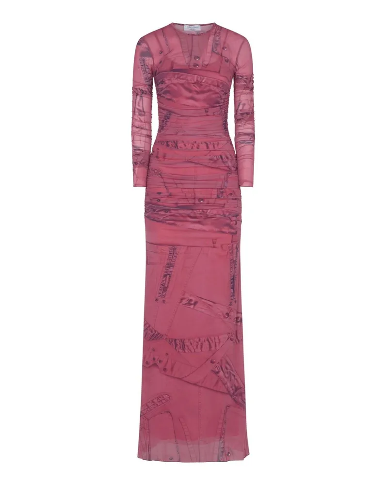 Blumarine Maxi-Kleid Magenta